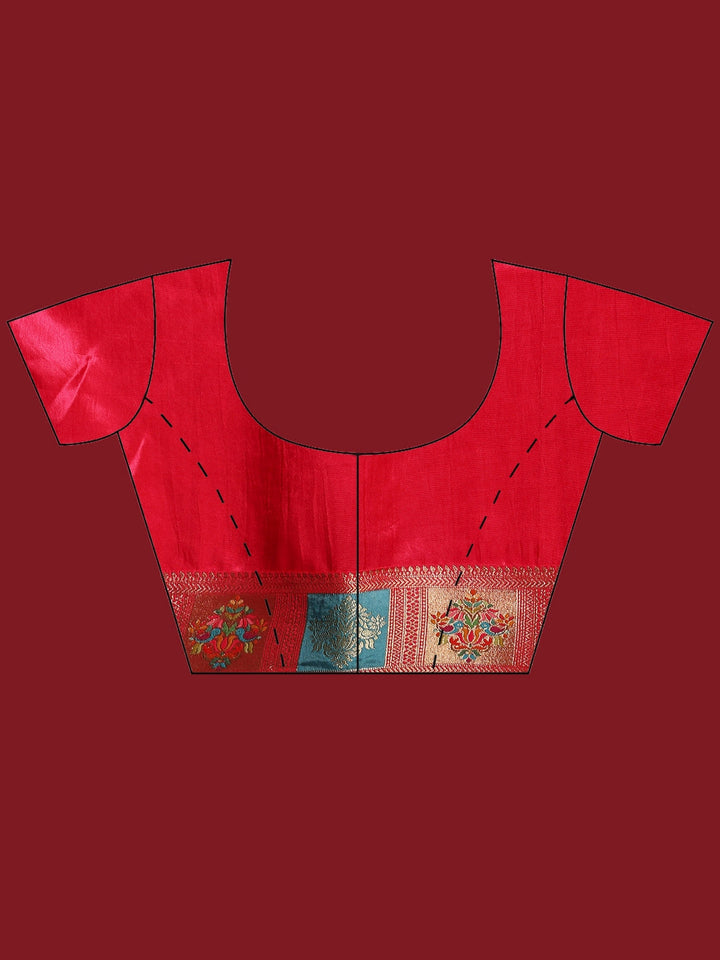 Woven Design Satin Saree