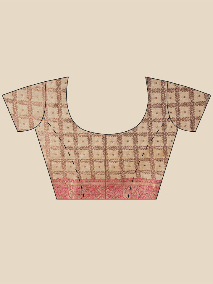 Zari Jaal Woven Handloom Saree