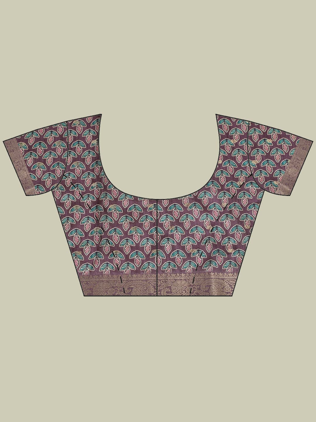 Printed &amp; Woven Design Art Silk Saree