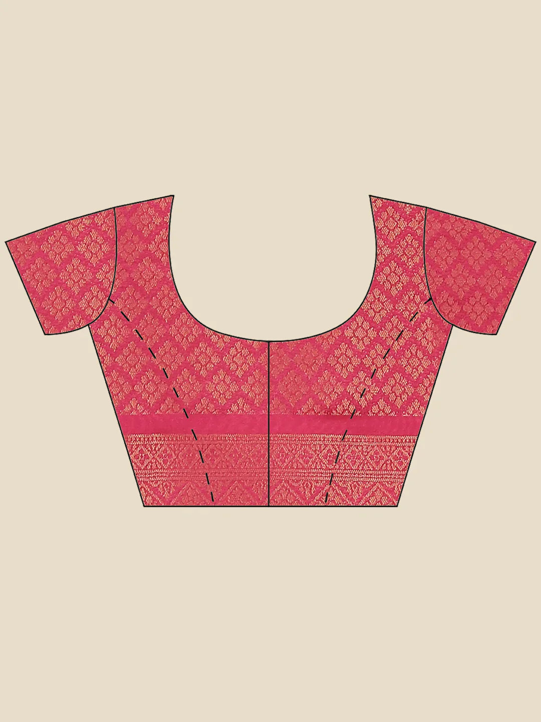 Zari Jaal Handloom Woven Saree