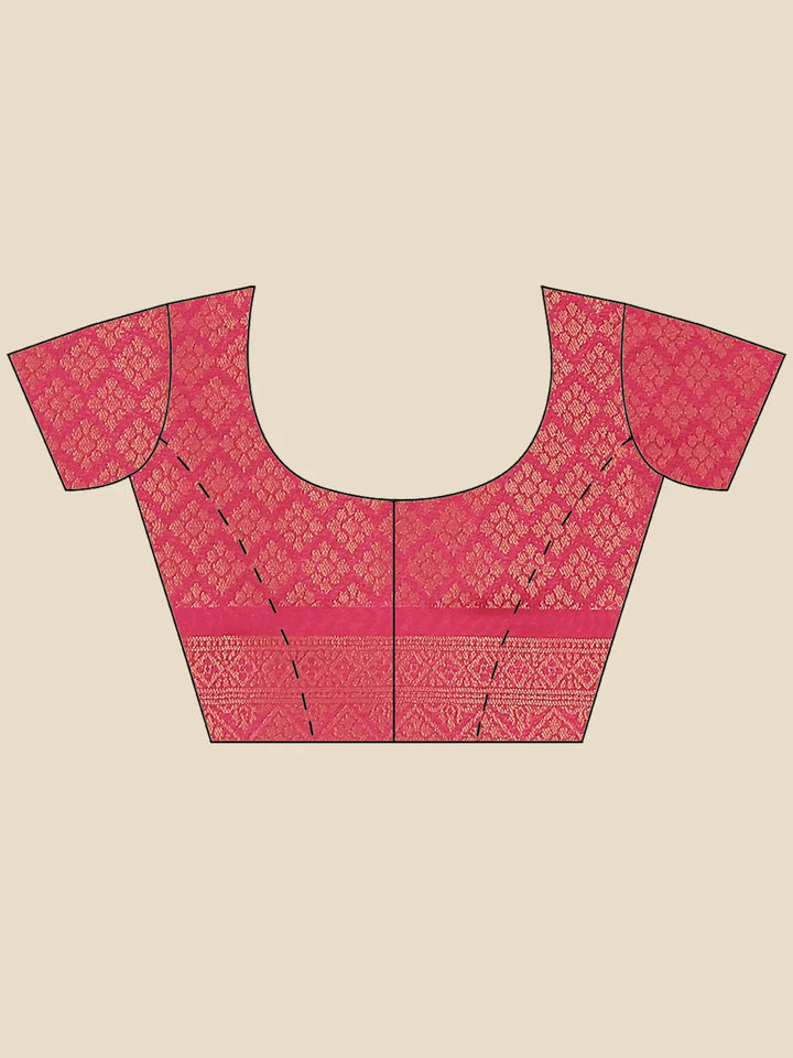 Zari Jaal Handloom Woven Saree