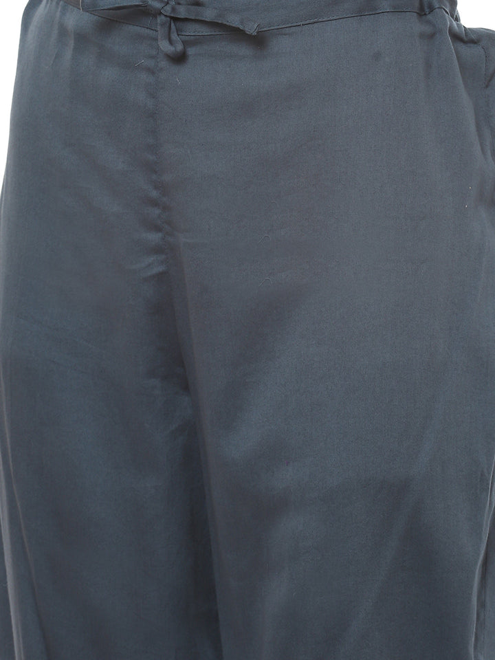 Resham Booti Cotton Kurta With Pant &amp; Dupatta