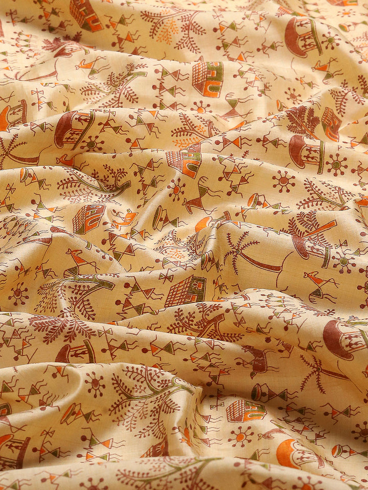 Digital Printed Art Silk Saree