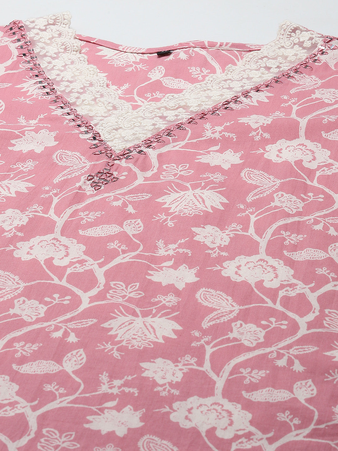 Printed Muslin Kurta With Pants