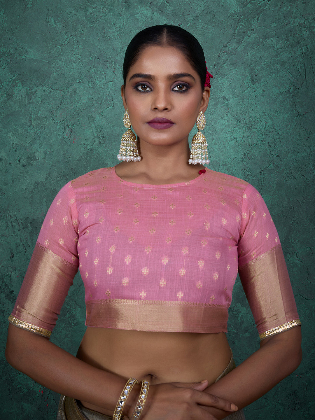 Woven Design Linen Blend Saree