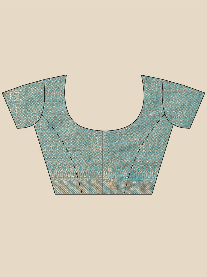 Zari Border Booti Handloom Woven Saree