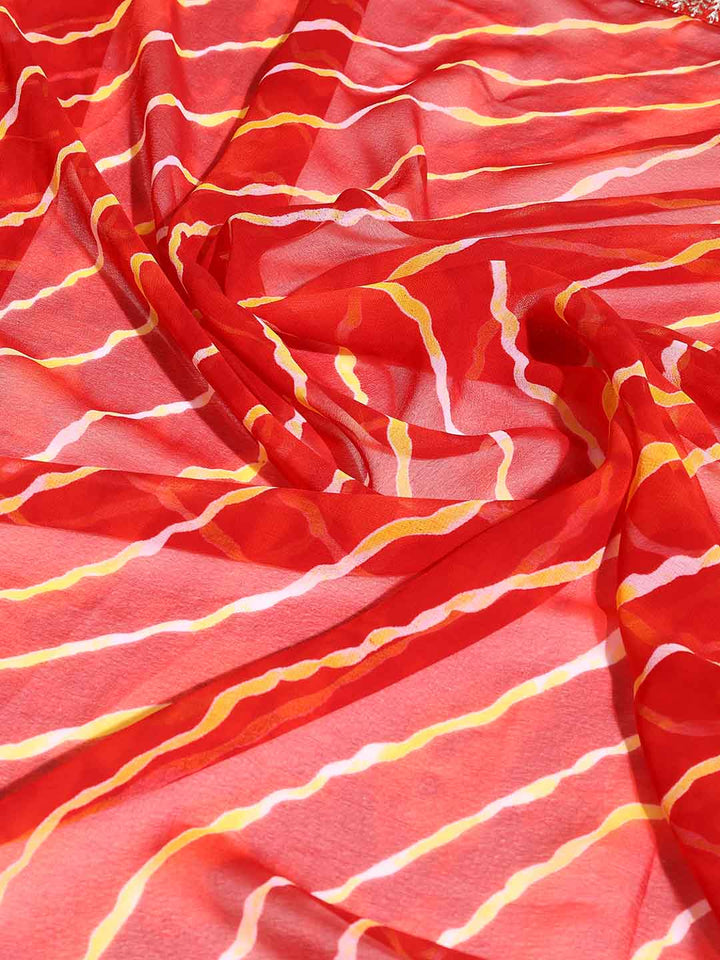Printed Georgette Saree