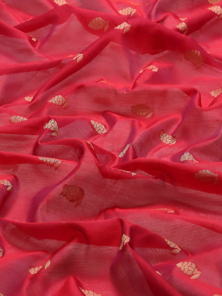 Resham Woven Design Cotton Blend Woven Saree
