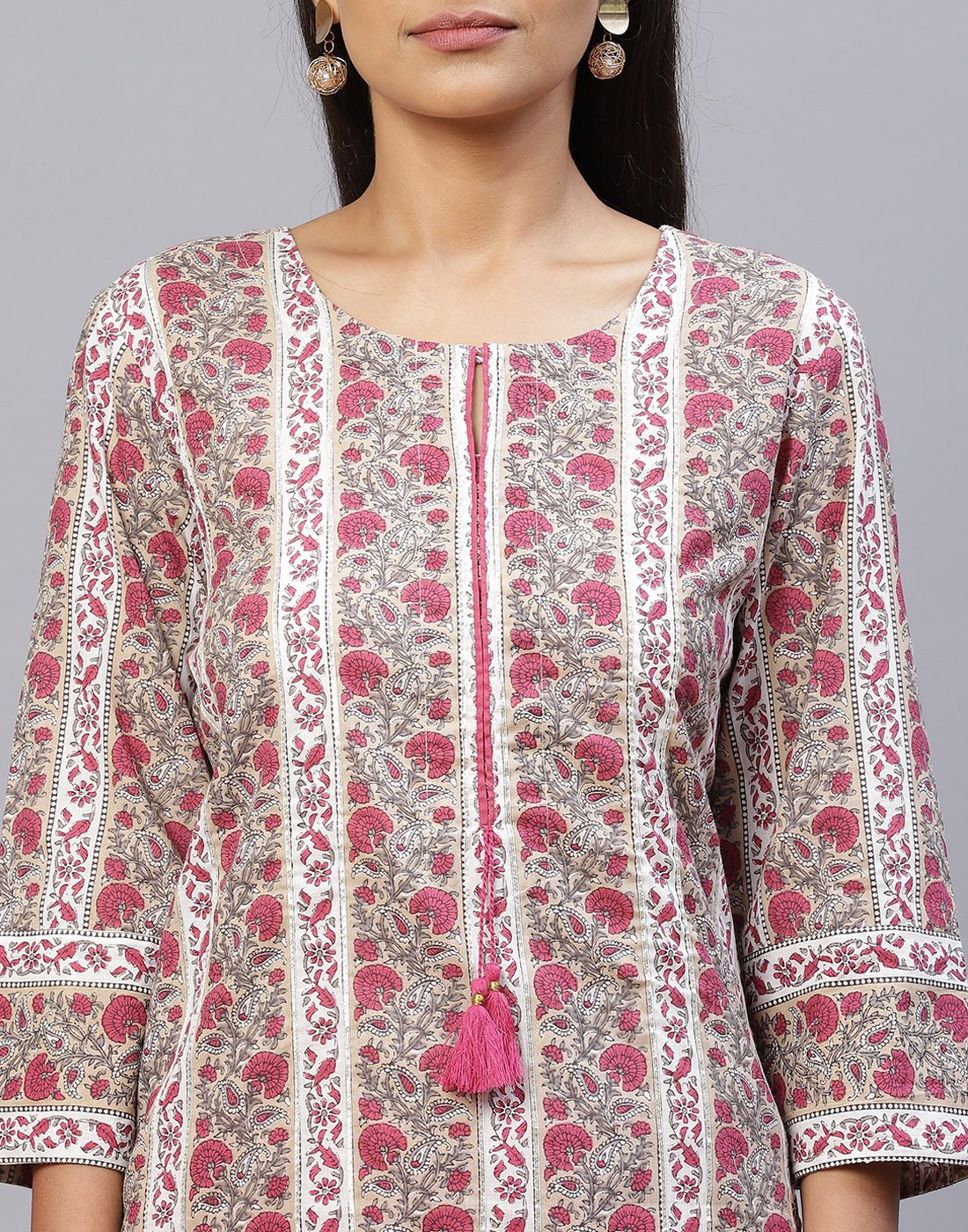 Cotton Printed Kurti Pant Set