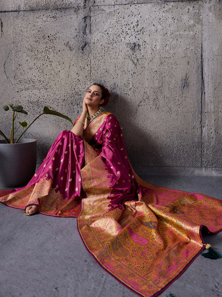 Woven Design Satin Silk Saree