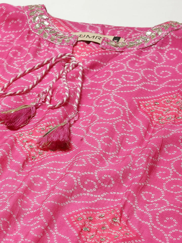 Printed Muslin Kaftan Kurta