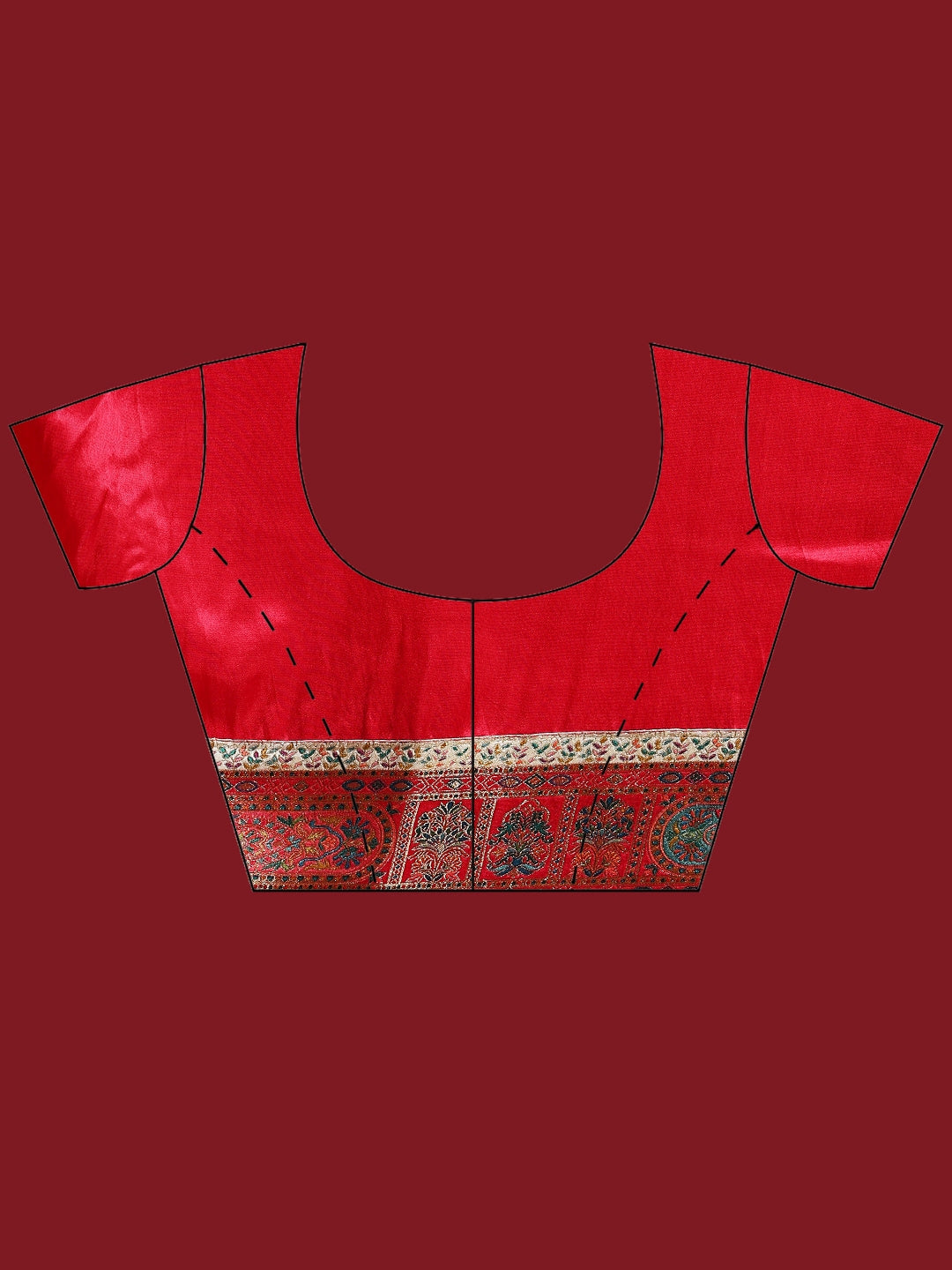 Woven Design Satin Saree