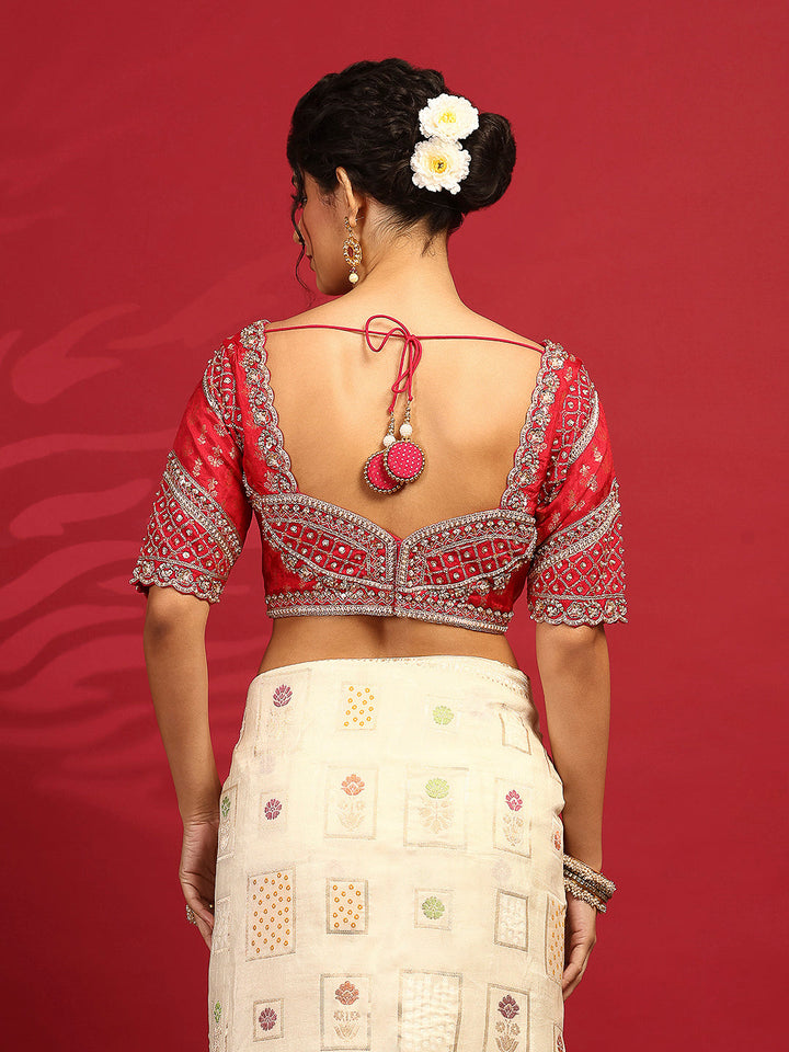 Embroidered Banarasi Saree