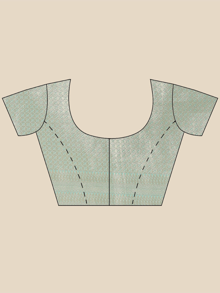 Zari Booti Organza Woven Saree