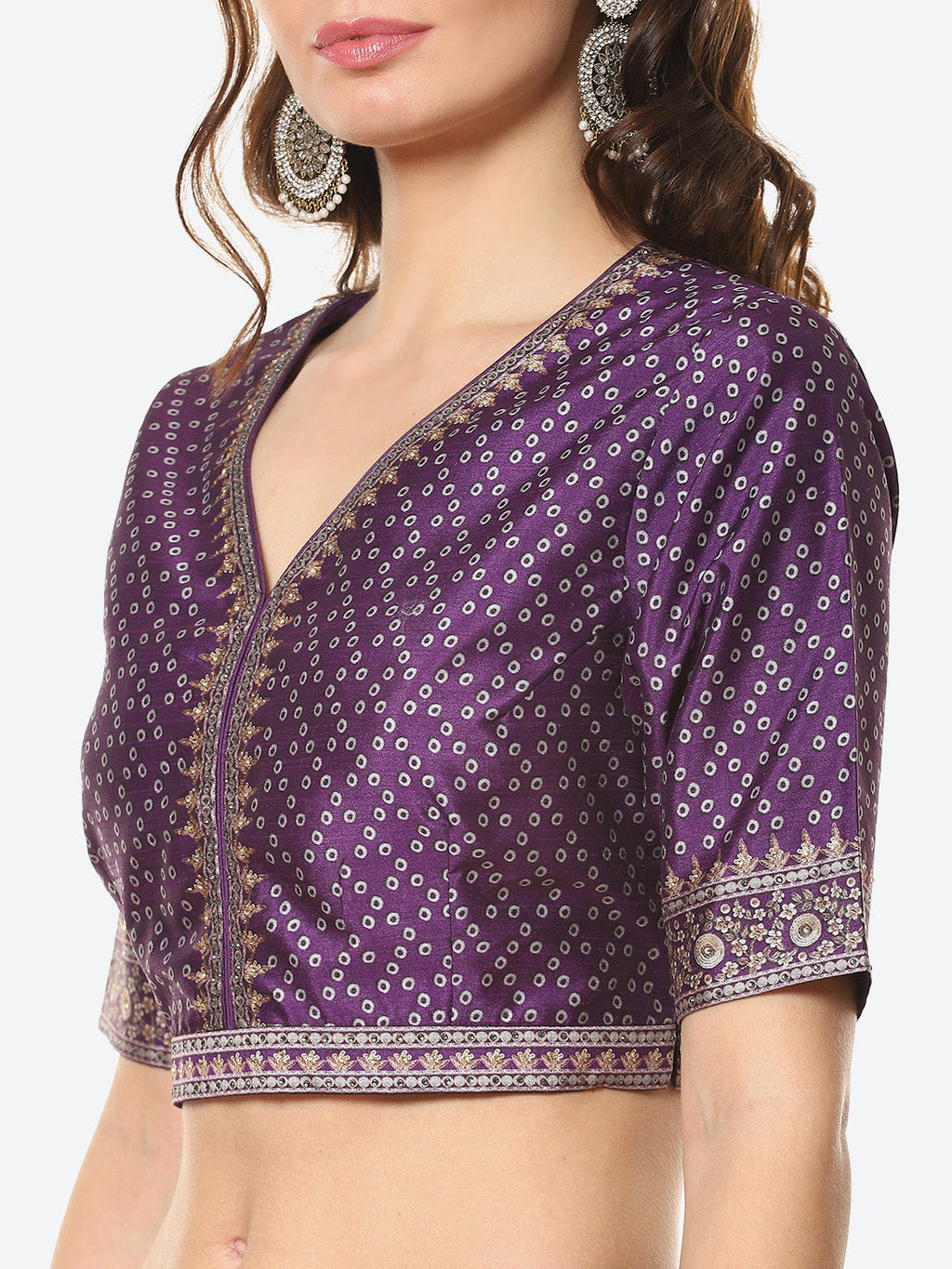 Printed Choli With Lehenga & Net Dupatta