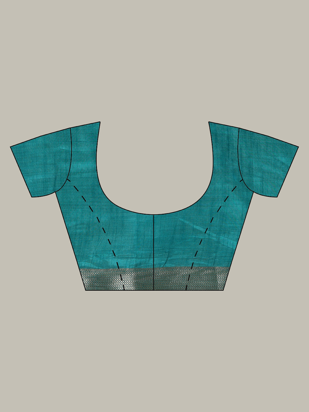 Zari Border Booti Art Silk Woven Saree