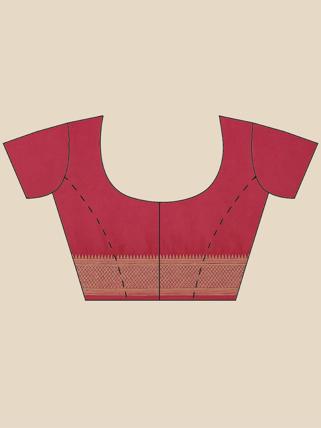 Zari Border Booti Handloom Woven Saree