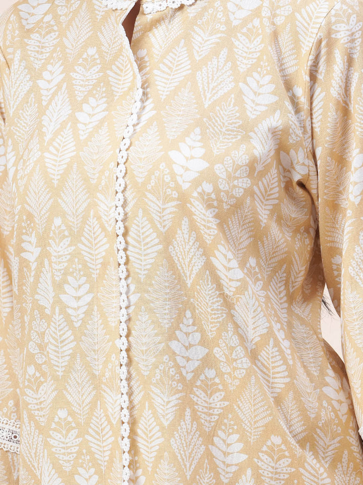 Printed Cotton Kurti With Dhoti Pants