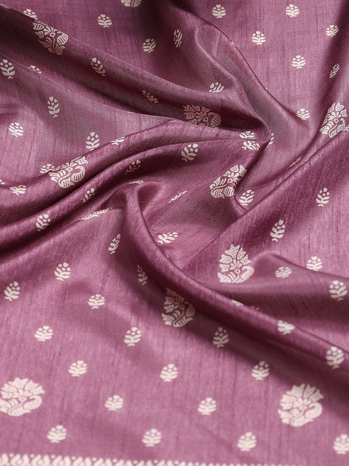Printed Booti Dola Cotton Woven Saree