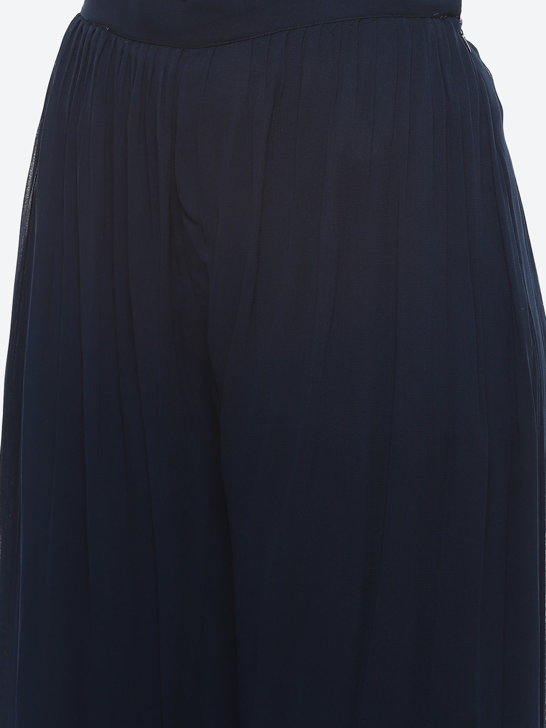 Resham Mirror Booti Georgette Kurta With Churidar &amp; Net Dupatta