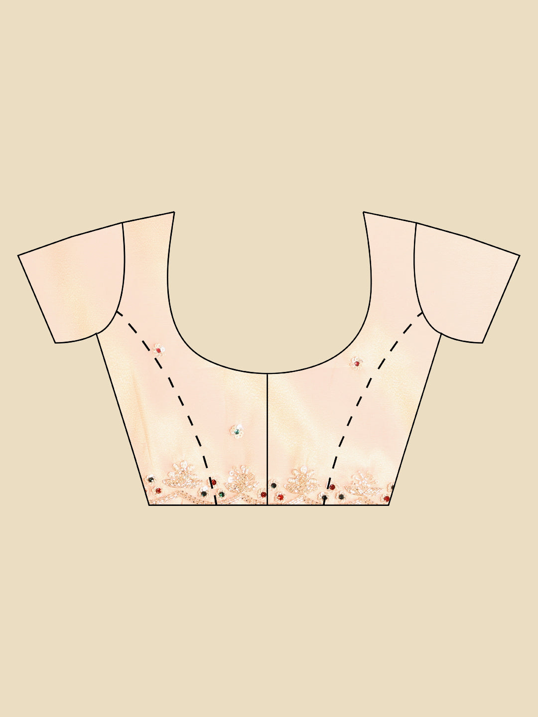 Embroidered Tissue Saree
