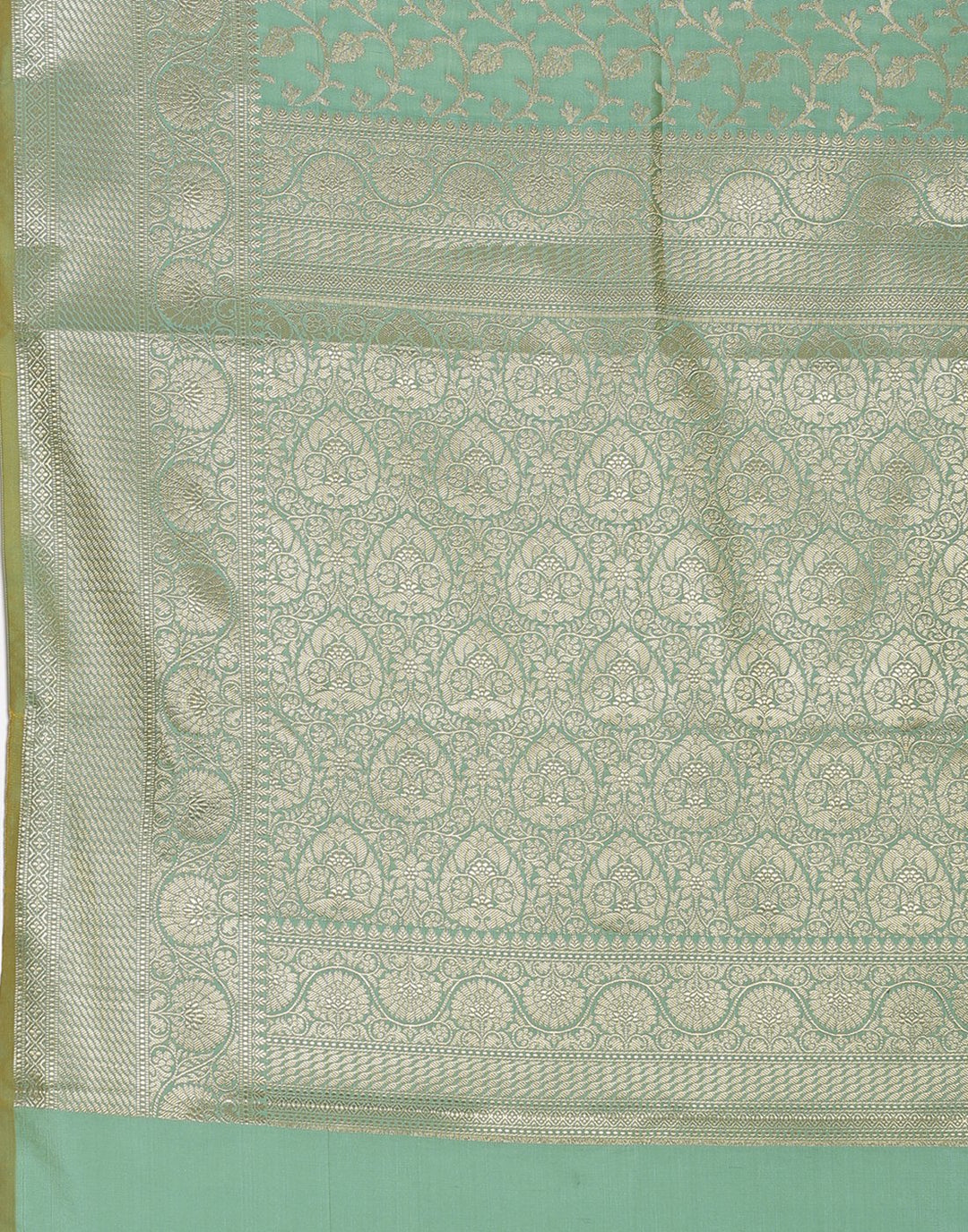 Green Banarasi Art Handloom Saree