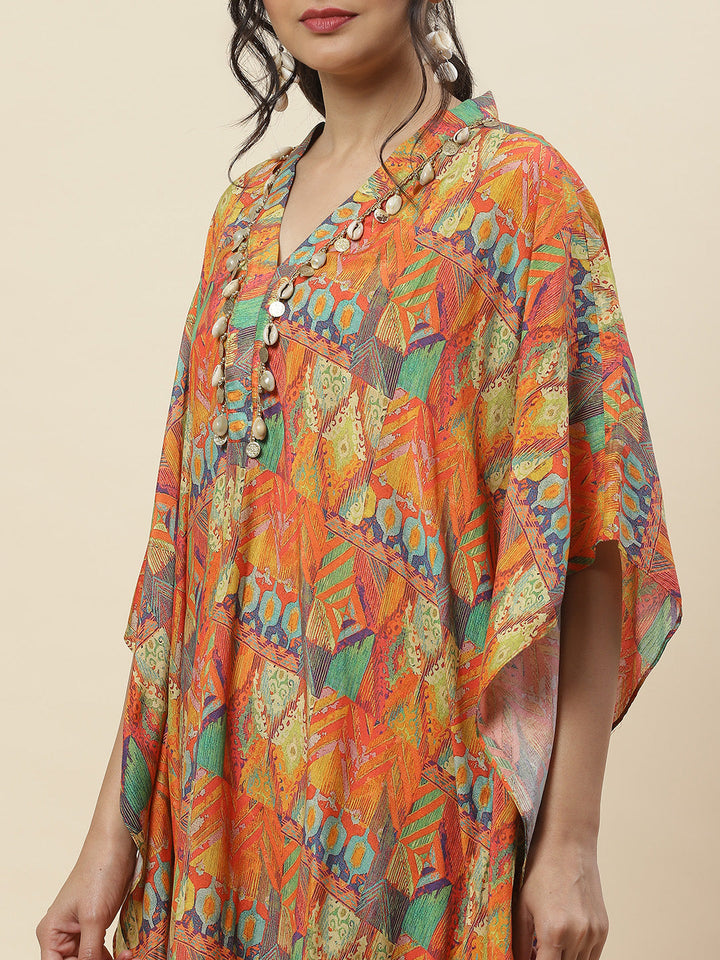 Printed Muslin Kurta With Pants