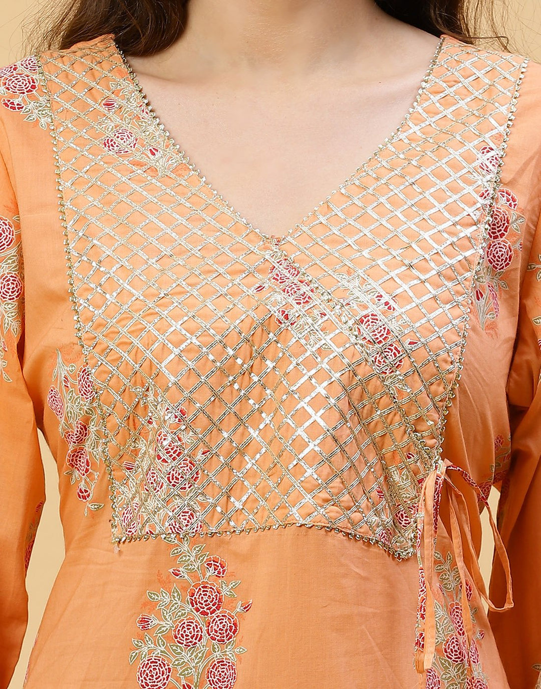 Printed Cotton Kurti With Plazzo