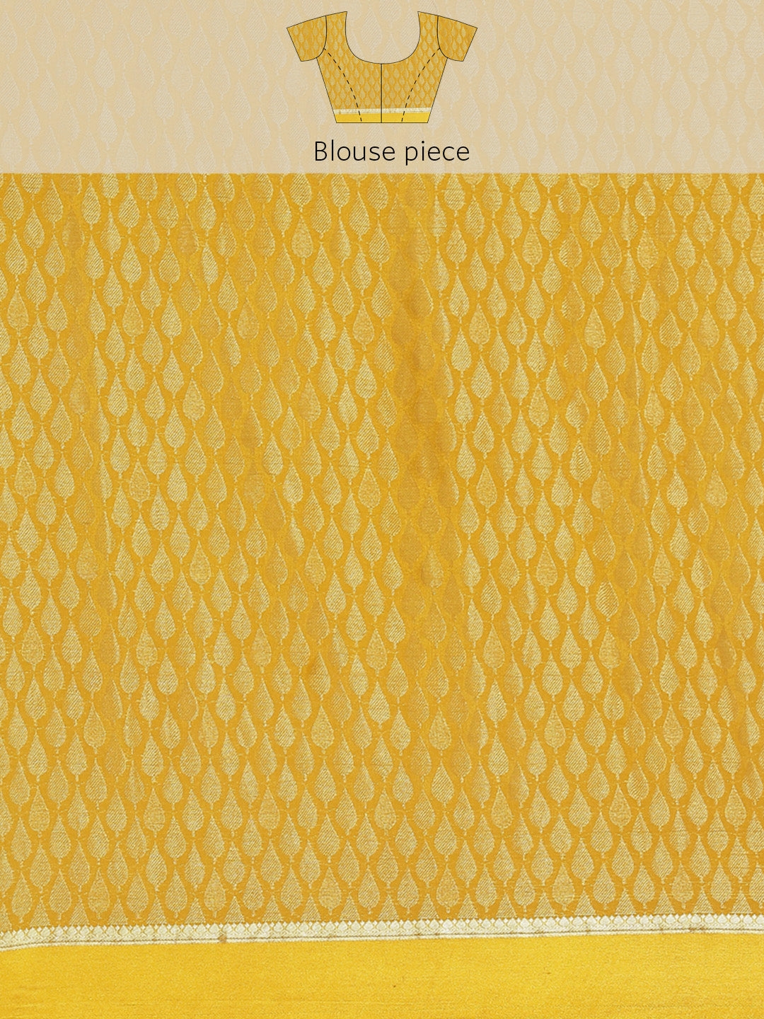 Brocade Zari Border Georgette Plain Saree