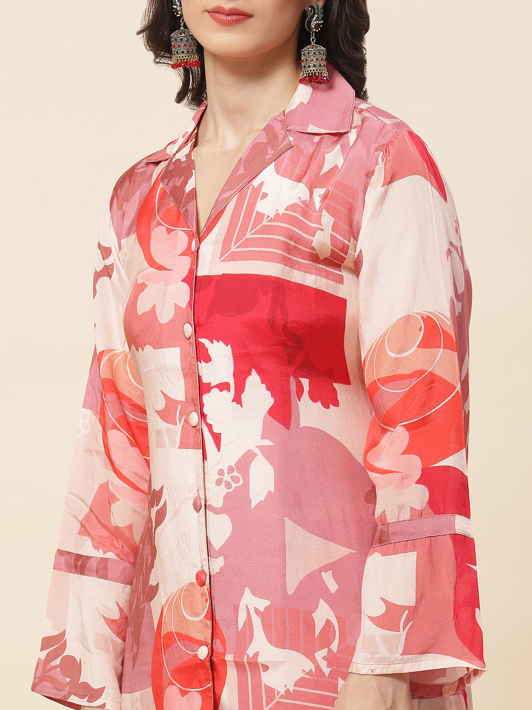 Printed Cotton Kurti With Pants
