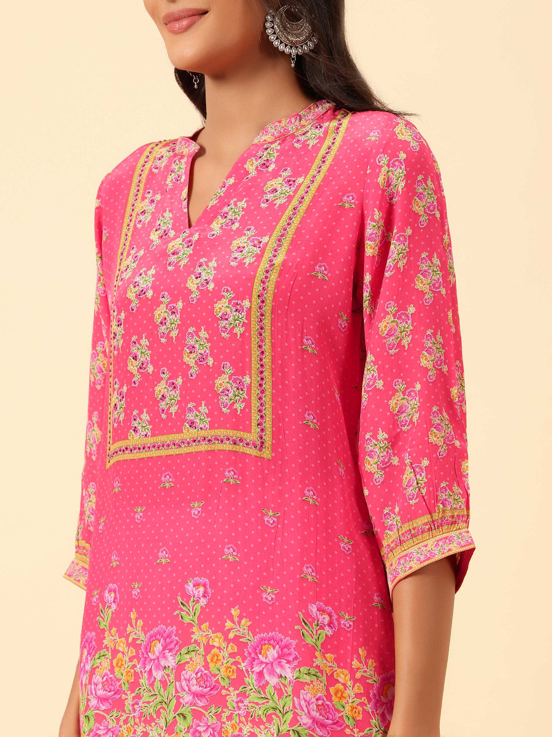 Digital Printed Crepe Kurti