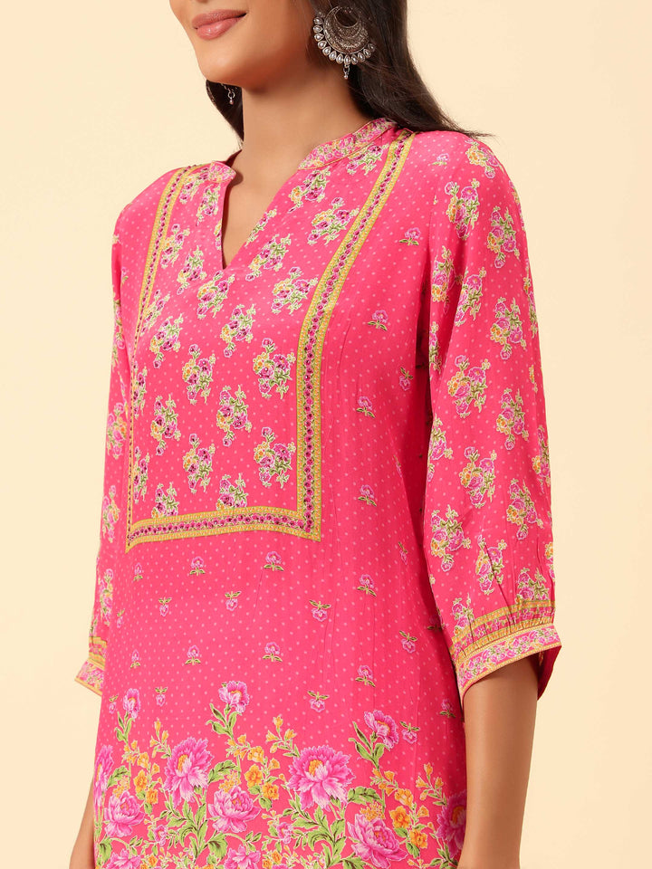 Digital Printed Crepe Kurti