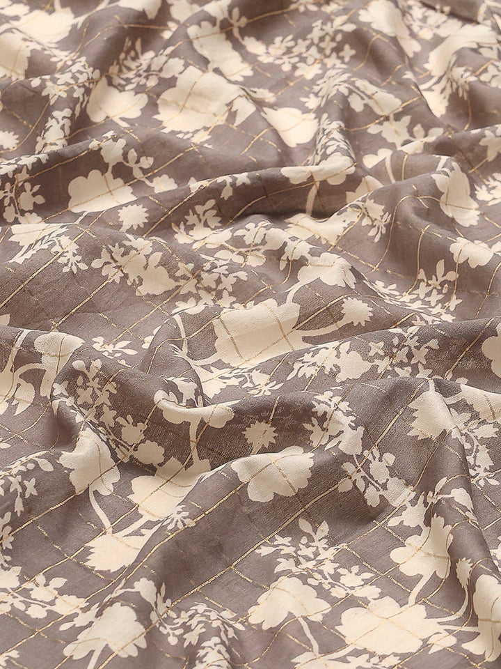 Floral Printed Art Silk Saree
