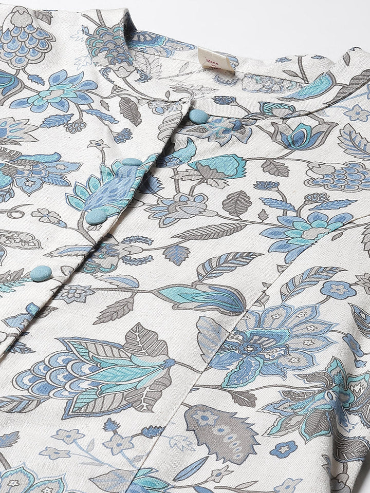 Floral Printed Cotton Kurta