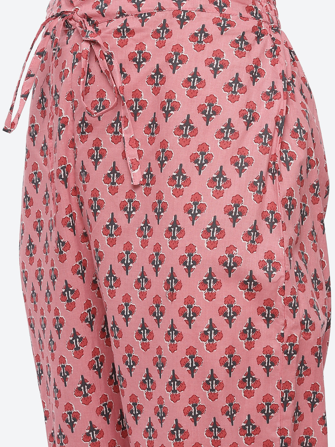 Floral Printed Cotton Stitched Salwar Kameez With Printed Cotton Dupatta