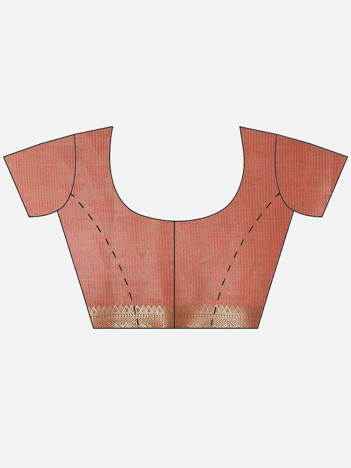 Plain Zari Border Handloom Woven Saree