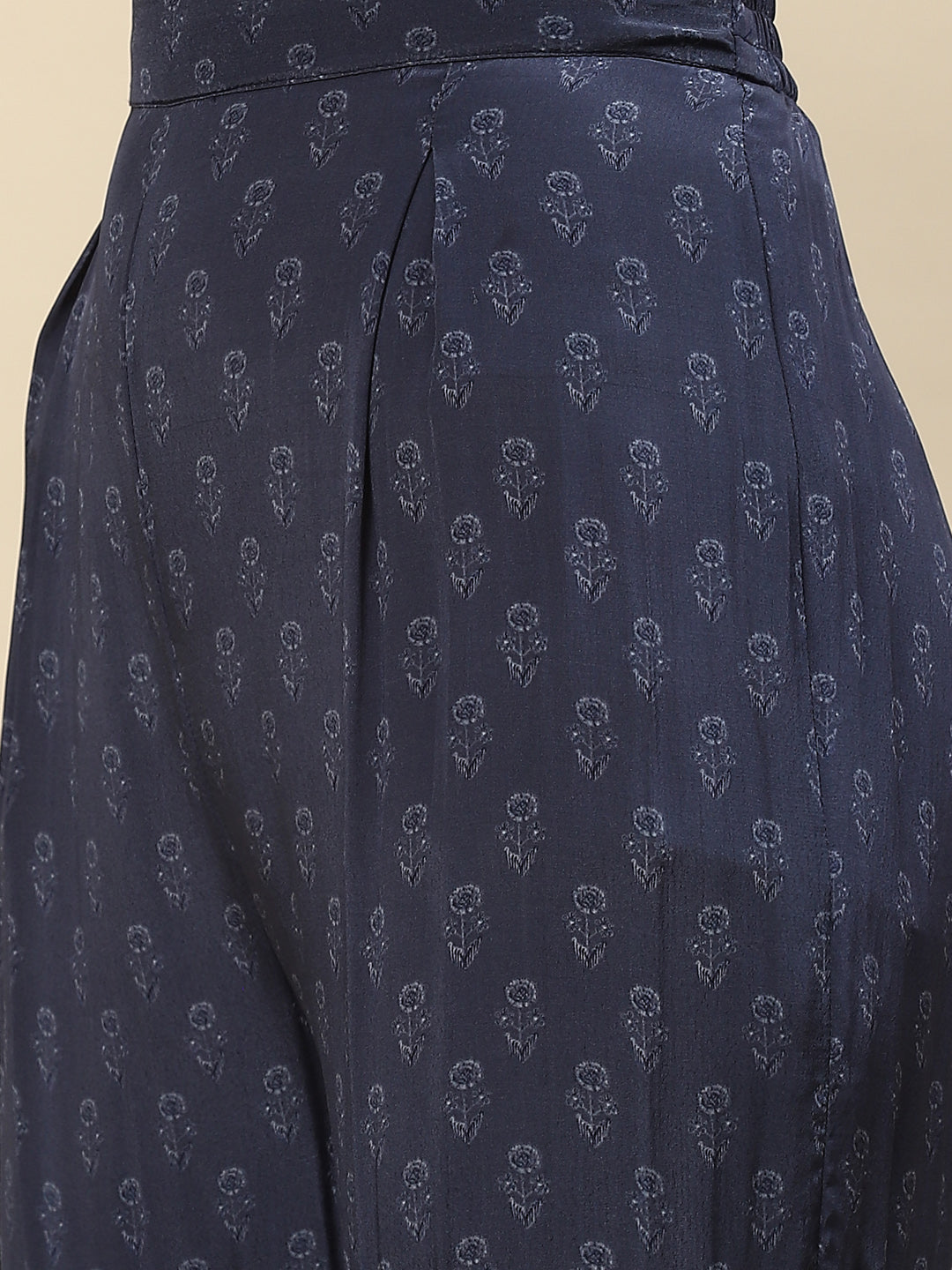 Digital Printed Crepe Kurta With Sharara &amp; Net Dupatta
