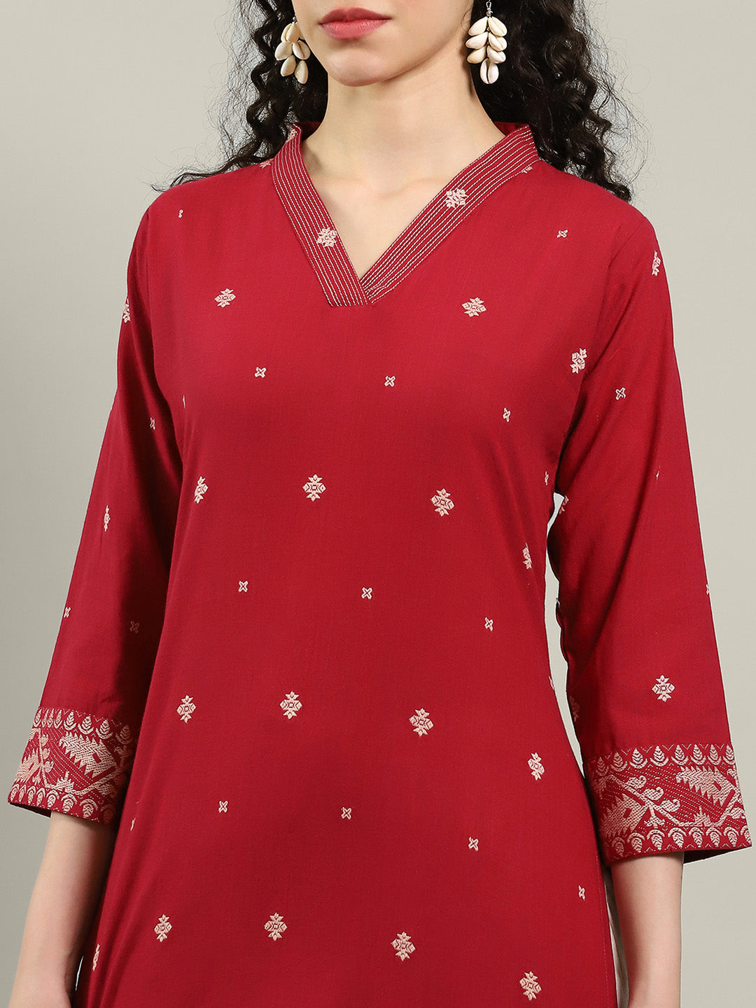 Printed Cotton Blend Kurta