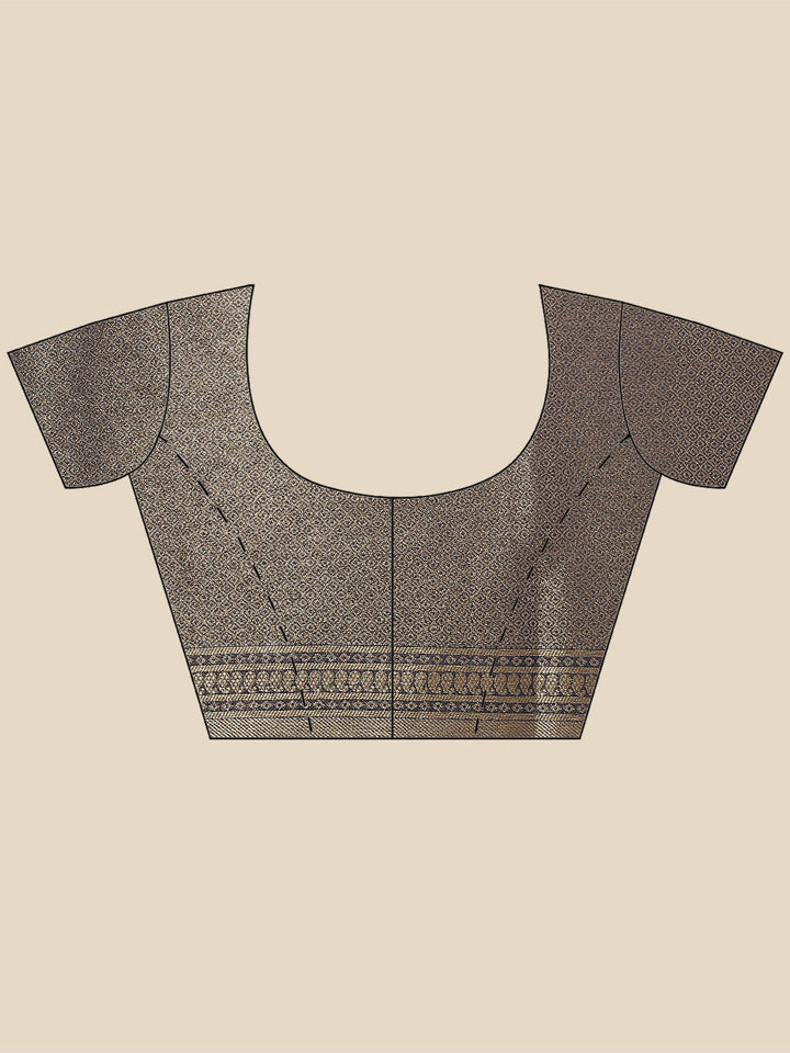 Zari Jaal Woven Handloom Saree