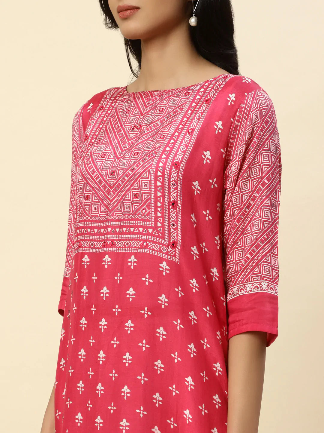 Printed Muslin Kurta