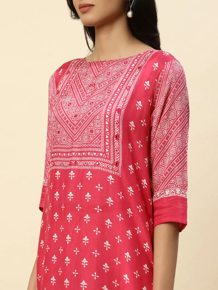 Printed Muslin Kurta