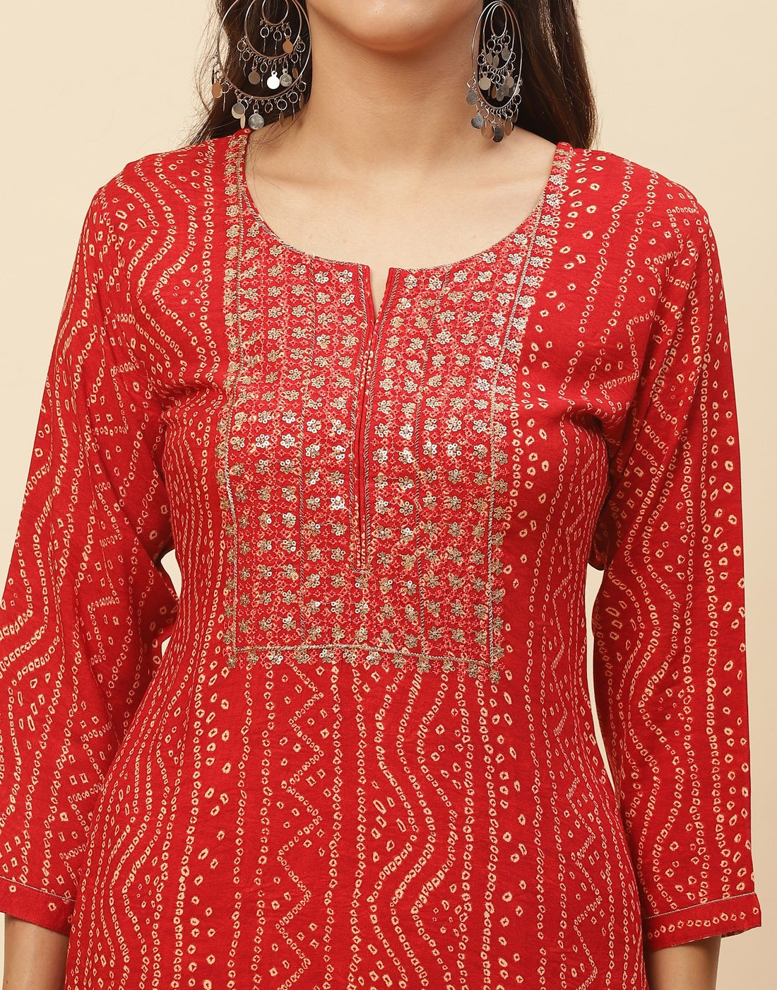 Embroidered Rayon Kurti