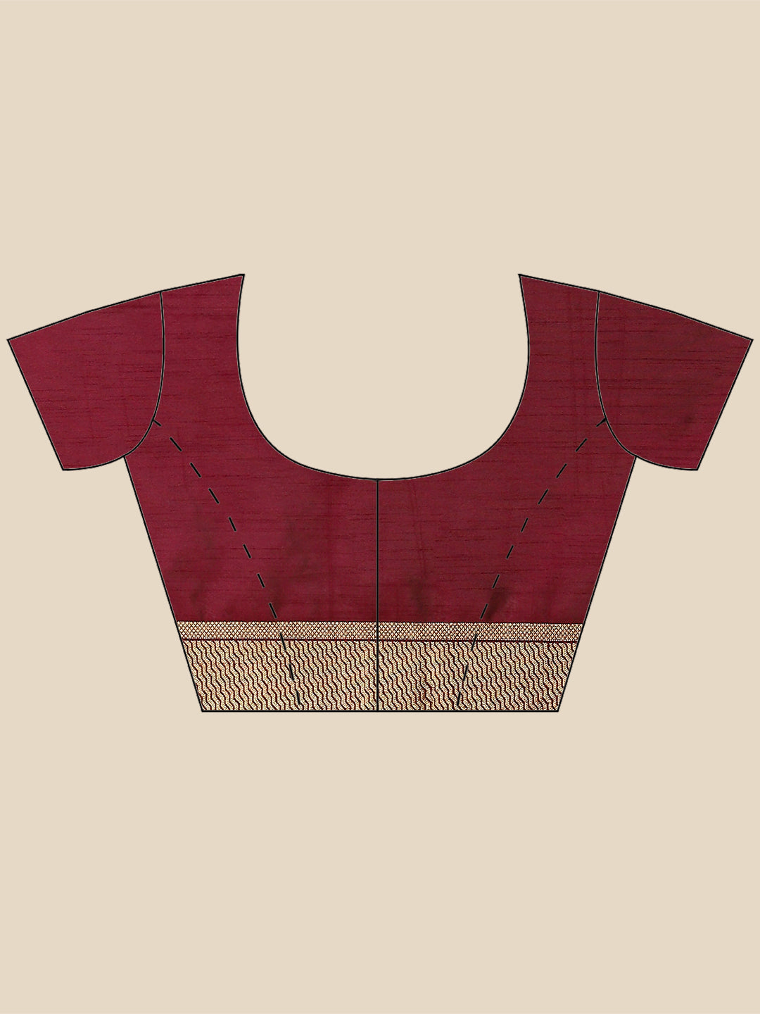 Zari Border Booti Woven Handloom Saree