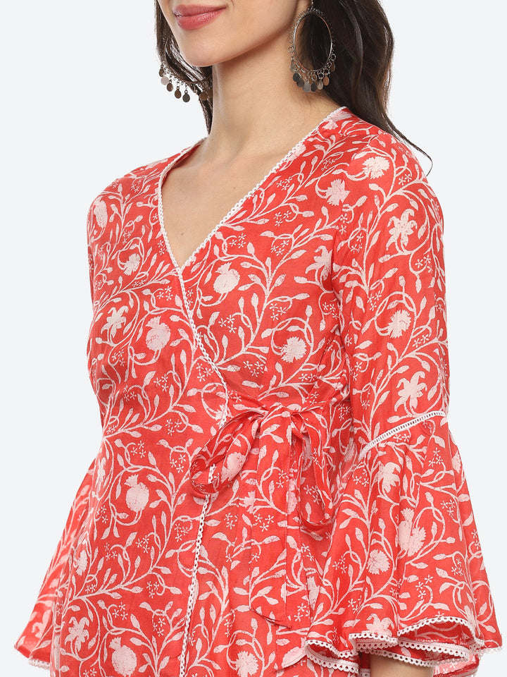 Floral Printed Cotton Kurti