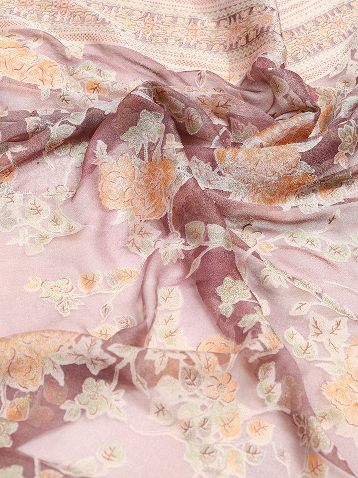 Digital Printed Georgette Saree