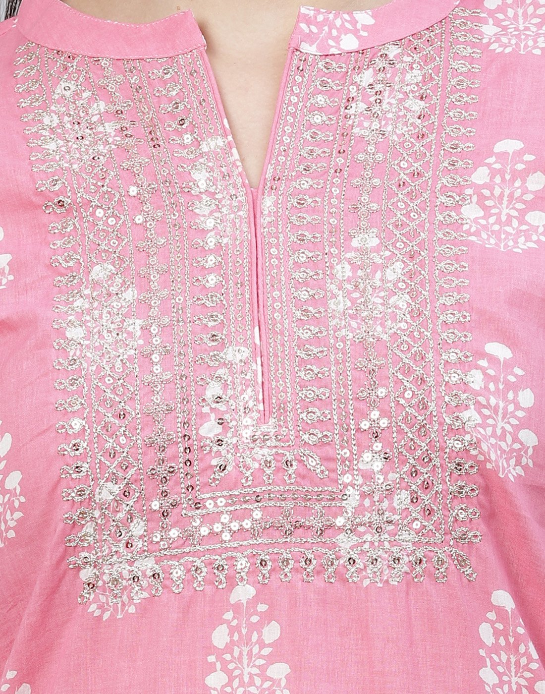 Printed Cotton Kurti Pant Set