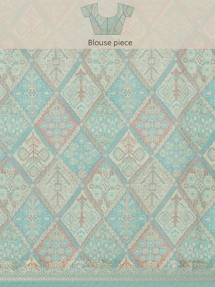 Printed Cotton Chanderi Saree