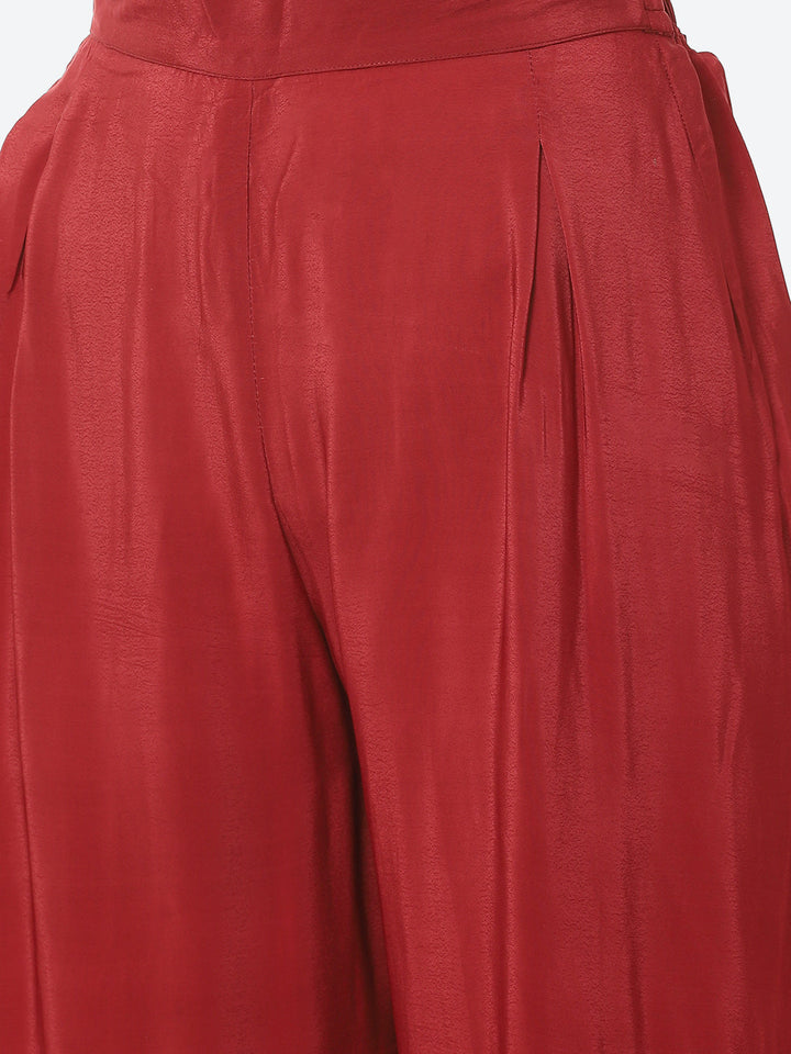 Digital Printed Crepe Kurta With Palazzo &amp; Georgette Dupatta