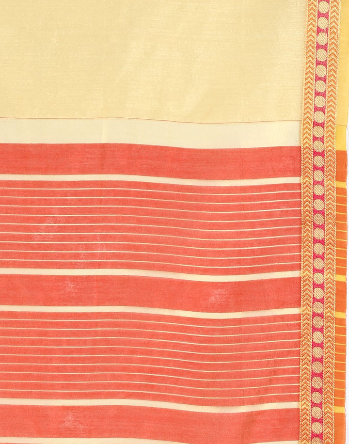 MBZ Meena Bazaar-Beige Art Handloom Saree