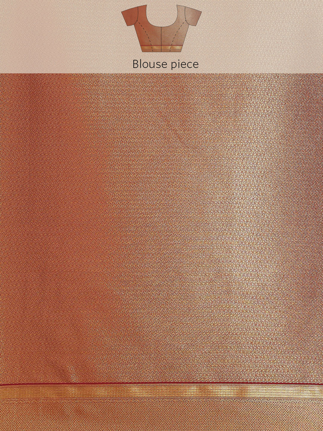 Brocade Zari Booti Art Handloom Woven Saree